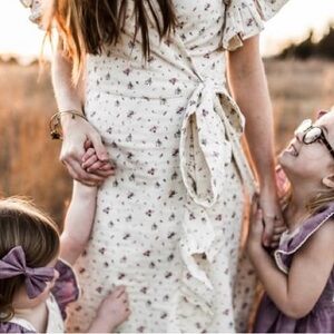 Elestory Floral Wrap dress